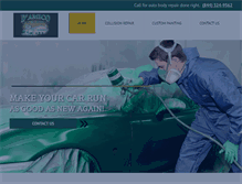Tablet Screenshot of damicocollision.com